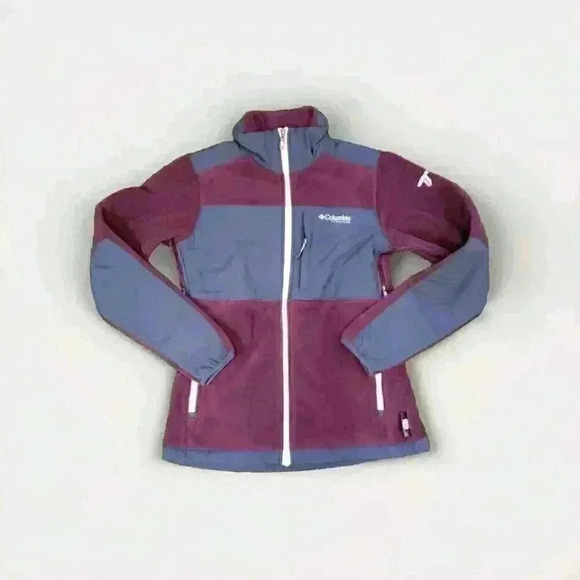 Columbia Titanium Omni Tech Purple Waterproof Shell Jacket. Size Small - Picture 1 of 6